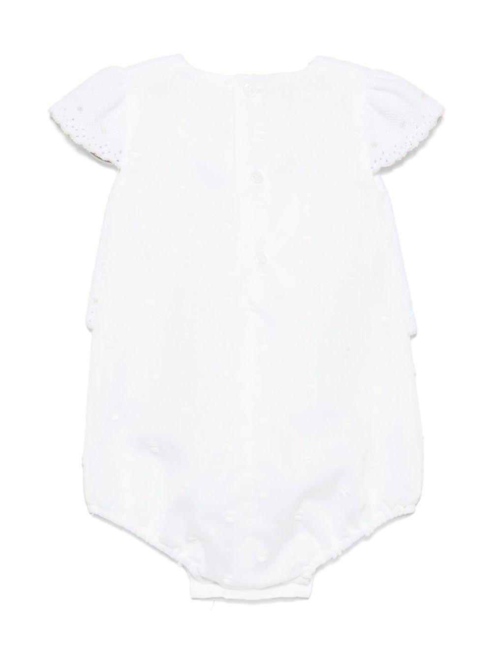 Tutina bianca in maglia 005122717 0179H82 PAZ RODRIGUEZ KIDS 