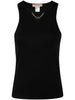 Canotta nera mini catena Oval-T