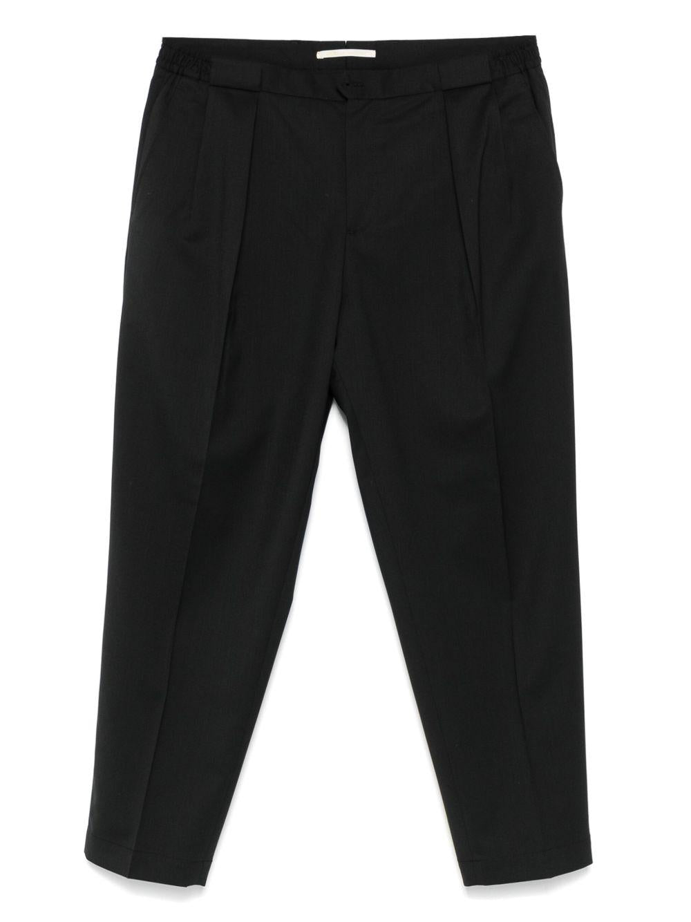 Pantaloni Neri con Pieghe PORTOBELLOS400100 00010 BRIGLIA 