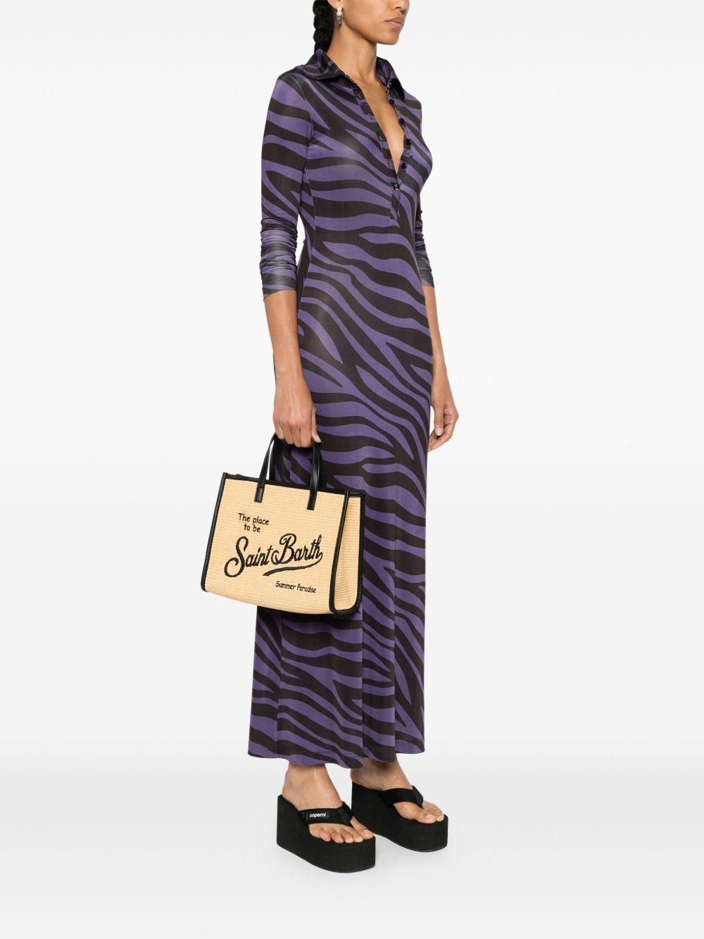 Borsa vivian mid straw nera