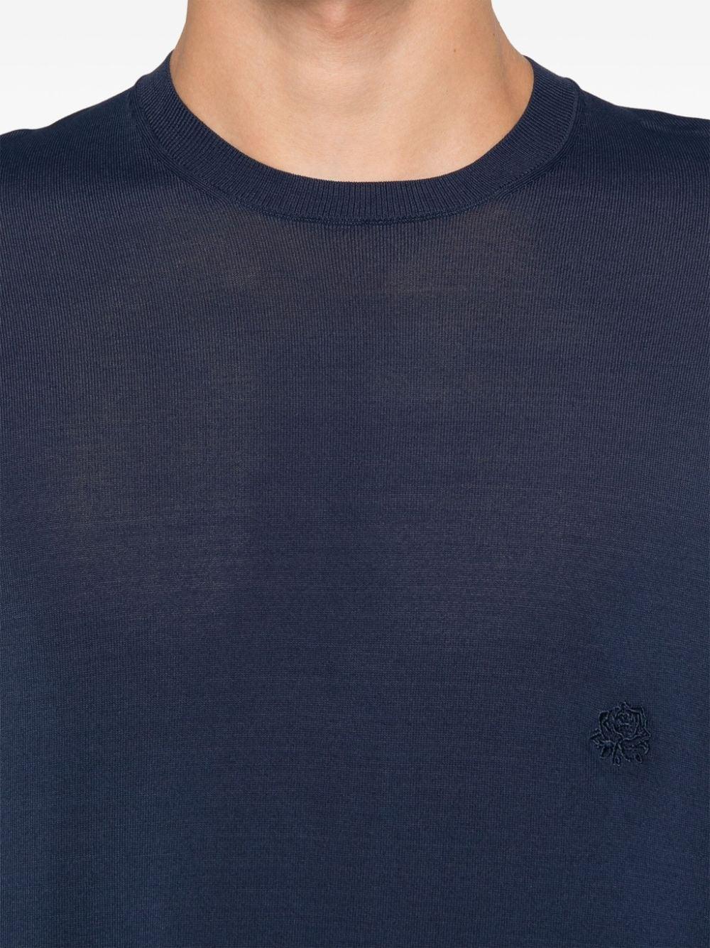 maglioncino k186 blu mezze maniche L1MFW24256699 E044 LOW BRAND 