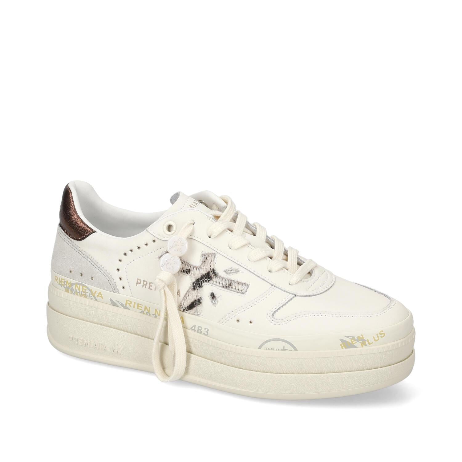 Sneakers Donna Bianco Multicolore con Plateau MICOL 7035 PREMIATA 