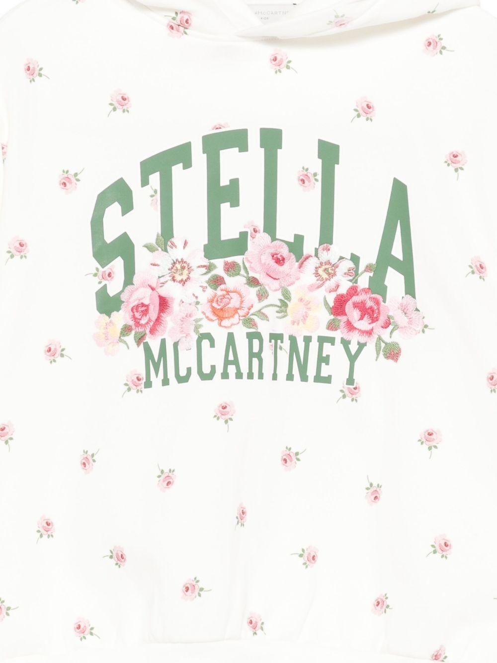 Top Bianco Opaco con Stampa a Fiori TX4C60Z3099 103MC STELLA MCCARTNEY KIDS 