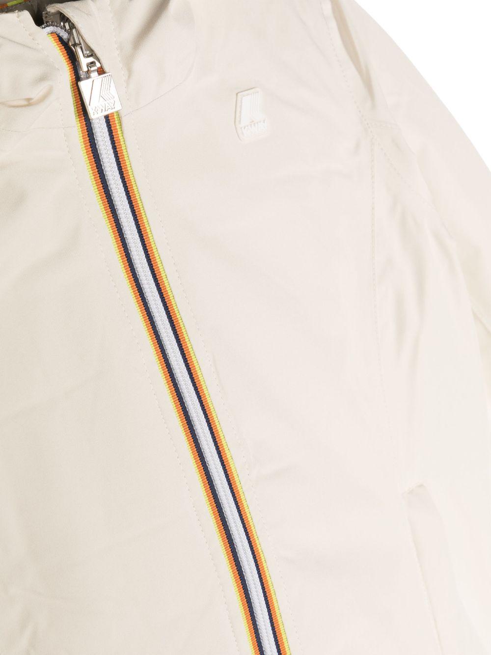 Giubbino beige-marrone bicolor interno trapuntato