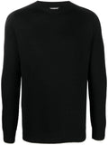 Maglione nero mini placchetta retro