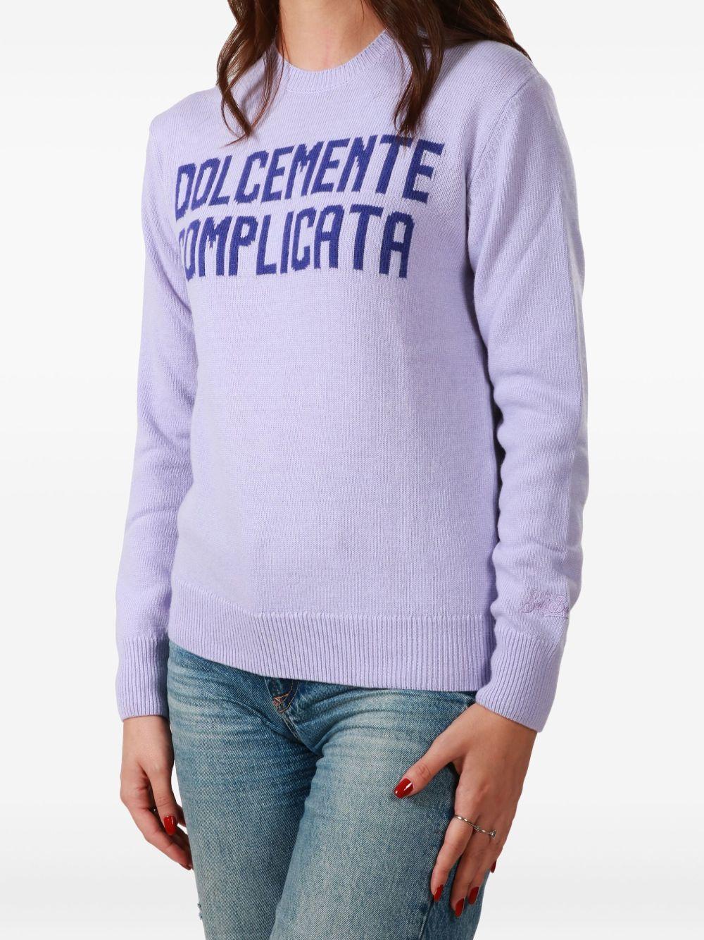 Maglione Lilla con Girocollo QUE0010 04311G MC2 SAINT BARTH 