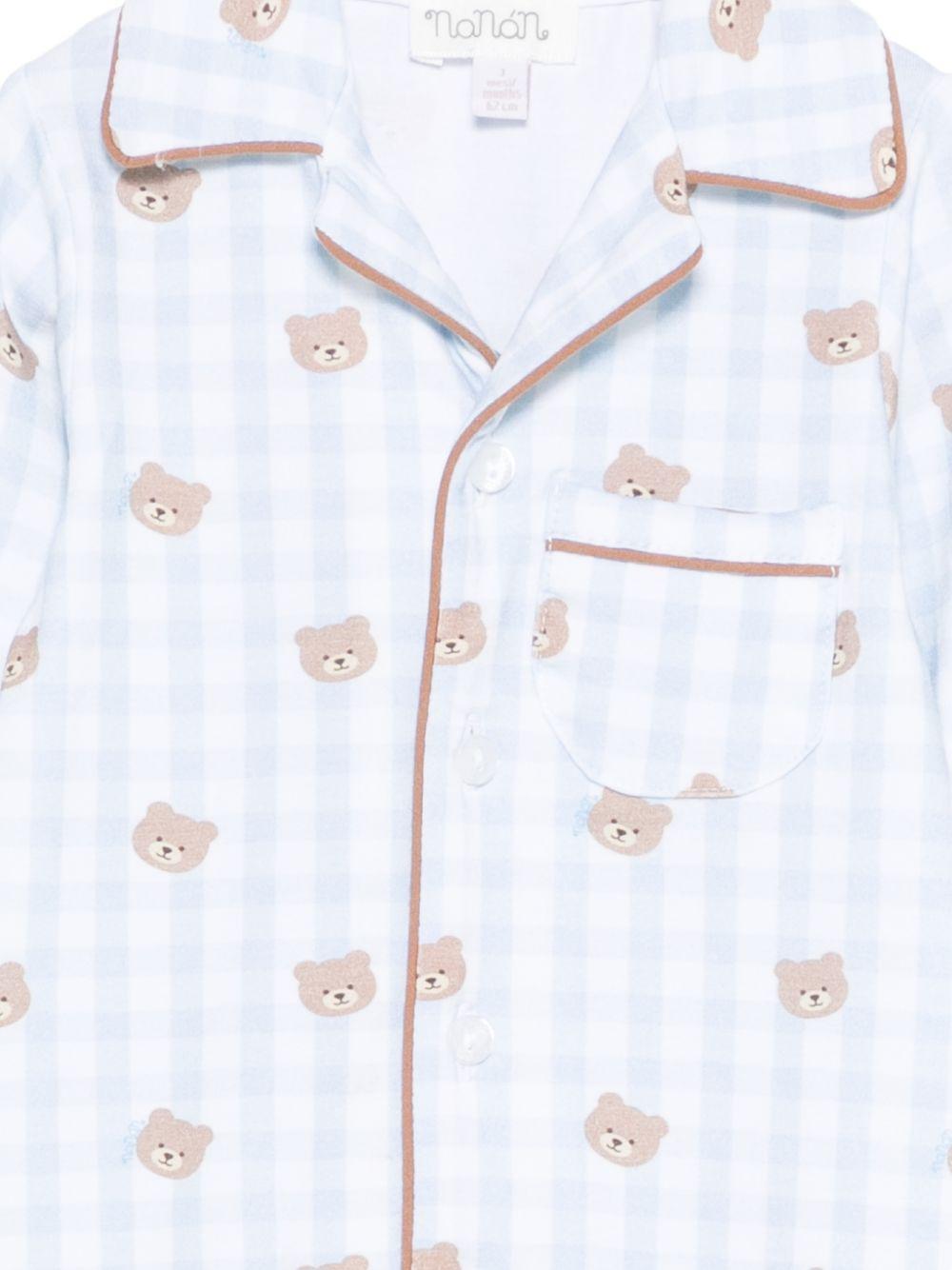 Tutina in cotone con chiusura a bottoni E26017 AZZURRO NANAN KIDS 