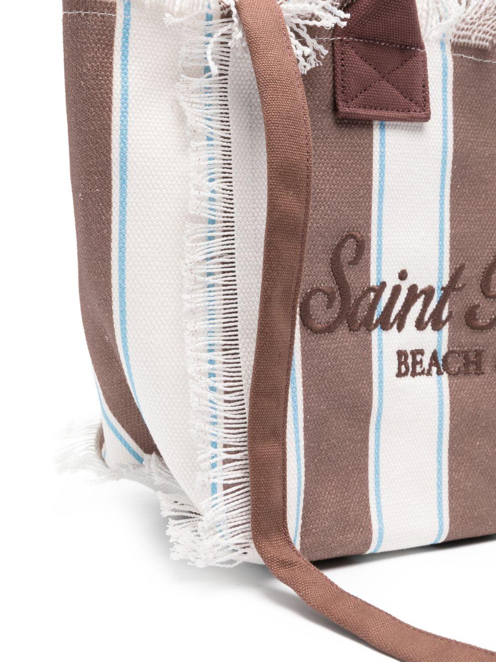 Borsa mare in cotone con frange COL0001 02597L MC2 SAINT BARTH 