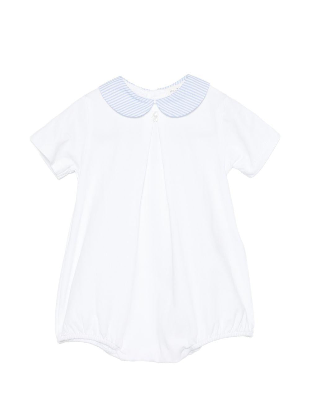 Tutina in cotone colletto peter pan E26128 BIANCO NANAN KIDS 