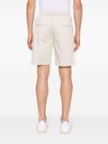 Basic white Bermuda shorts