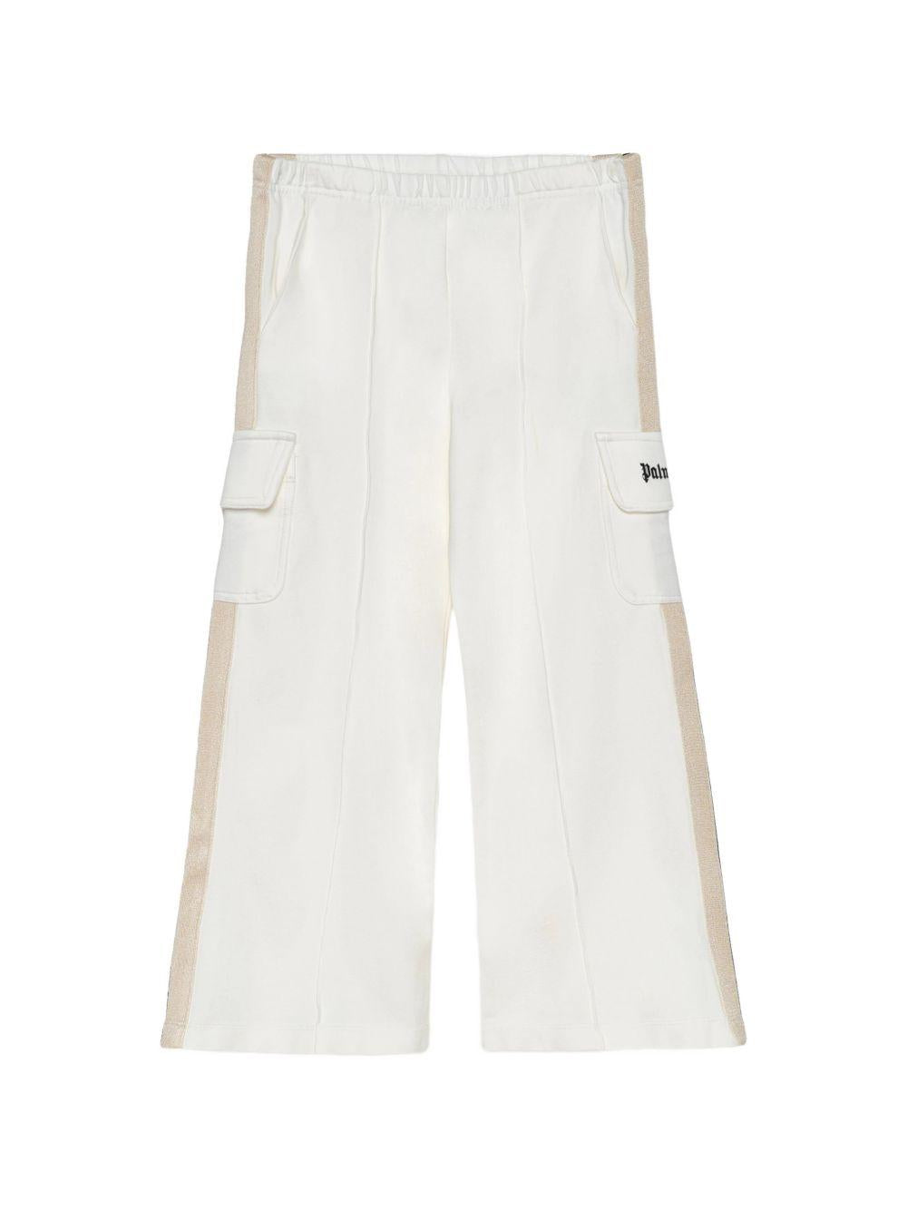 Pantaloni cargo con banda laterale PGCJ011S26FLE001 002 PALM ANGELS KIDS 
