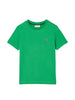 T-shirt verde logo ricamo