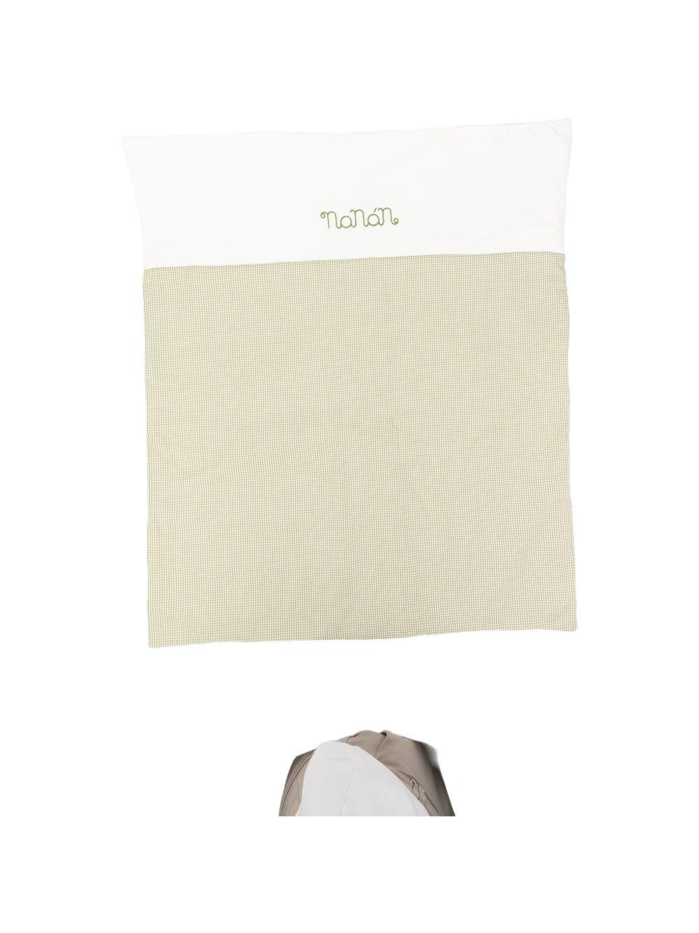 Copertina in cotone a quadretti vichy E26163 VERDE NANAN KIDS 