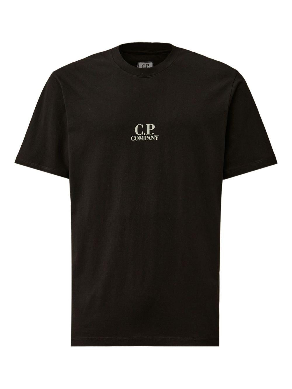 T-shirt Girocollo con Stampa Grafica e Logo 19CMTS106A006586W 999 CP COMPANY 