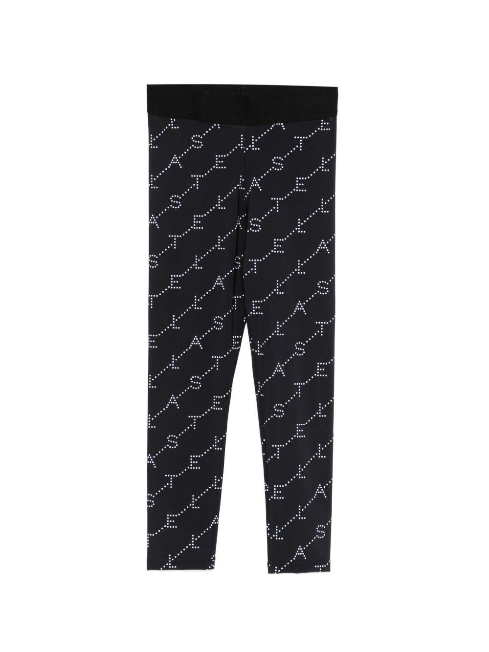 Leggings in poliammide con logo pattern TY6D30Z3479 930BC STELLA MCCARTNEY KIDS 