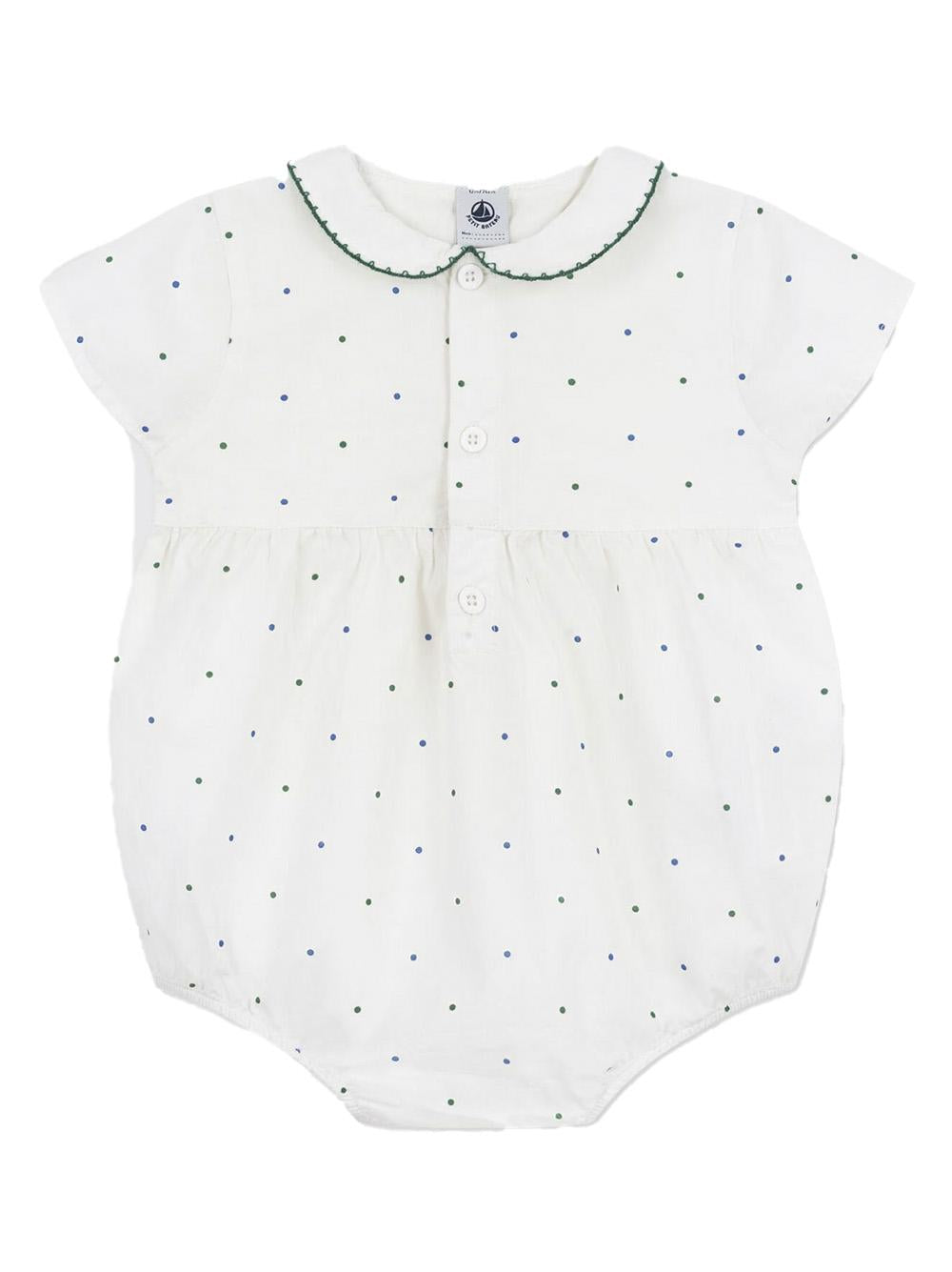 Tutina a pagliaccetto con fantasia pois A0CE5 01 PETIT BATEAU KIDS 