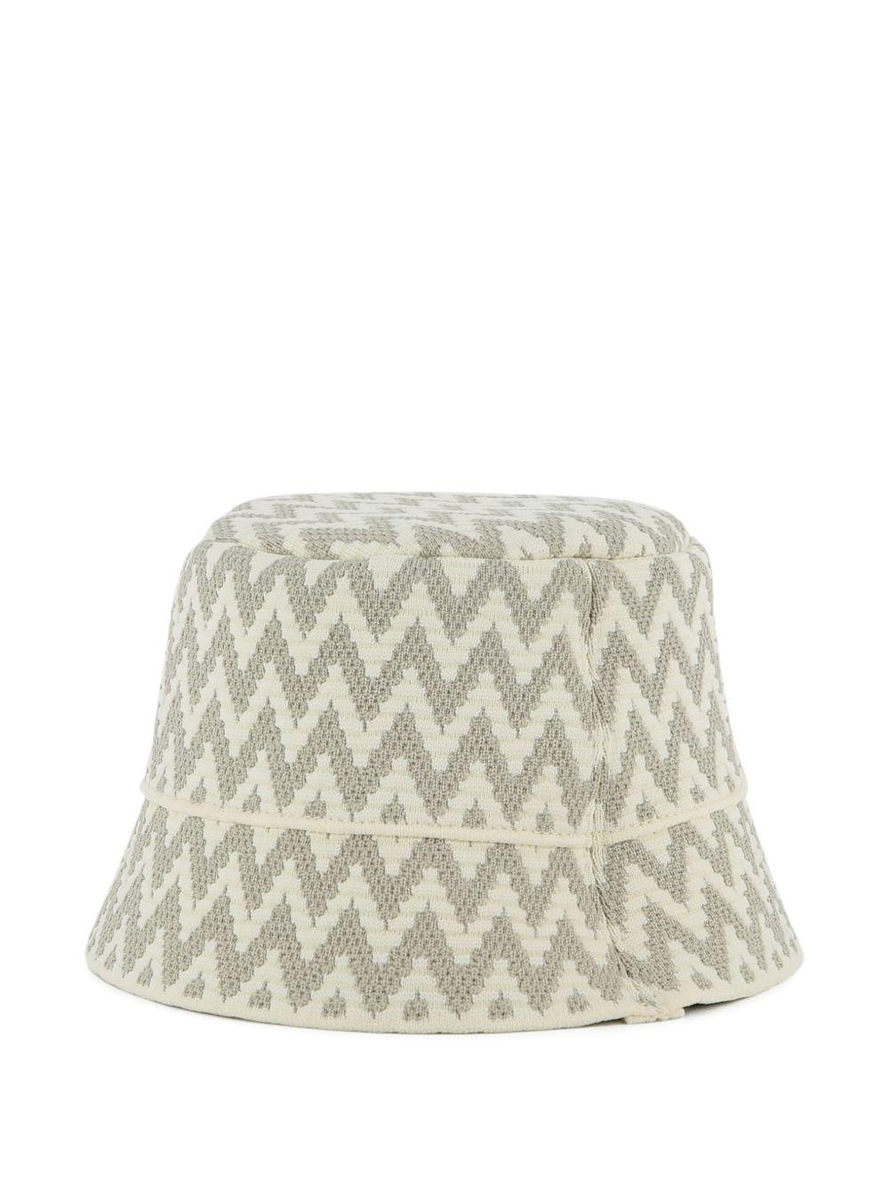 Cappello bucket in cotone a chevron N30356 N52 LANVIN KIDS 
