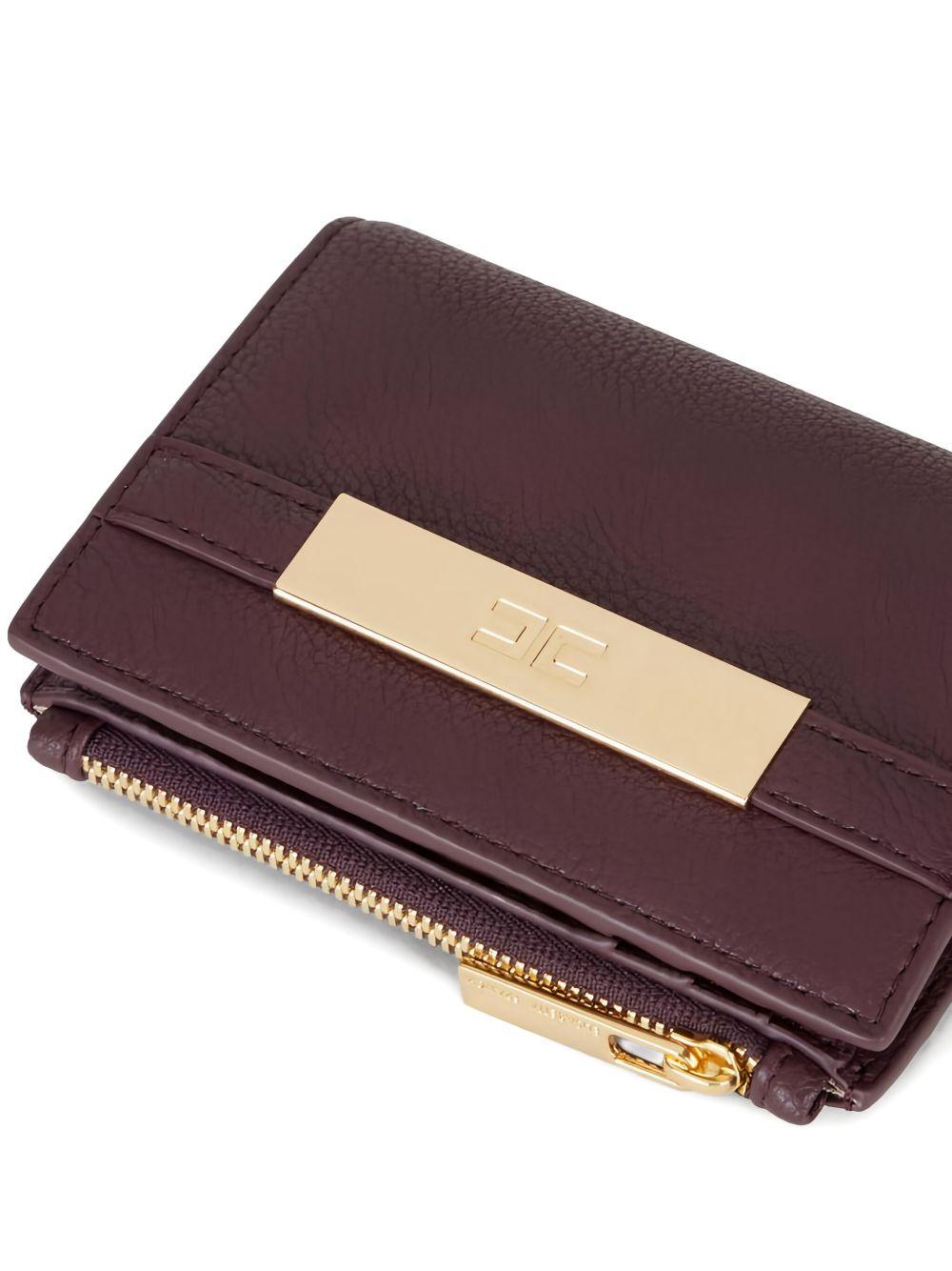 Portafoglio Merlot con Zip e Placca Logo PF61A56E2 EA4 ELISABETTA FRANCHI 