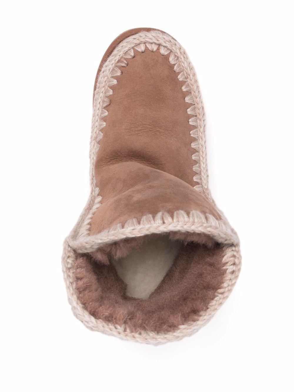 Stivale rosa marrone 23cm  con zeppa interna corta MUFW121013A PKBRO MOU 