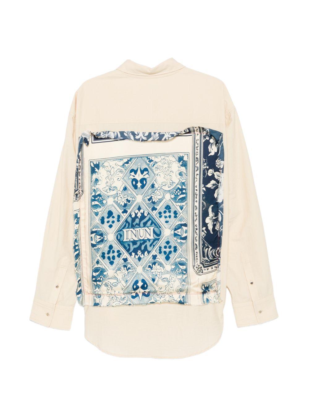 Camicia con stampa decorativa sul taschino NUS26265 091 IH NOM UH NIT 