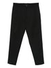 Pantaloni Neri Plissettati con Tasche