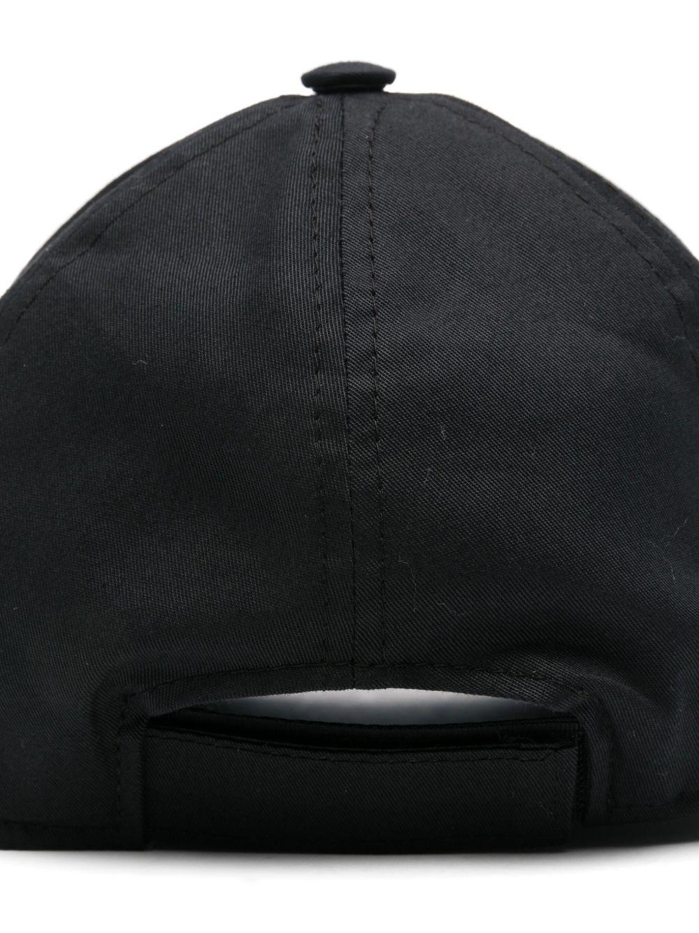 Cappello nero baseball con logo