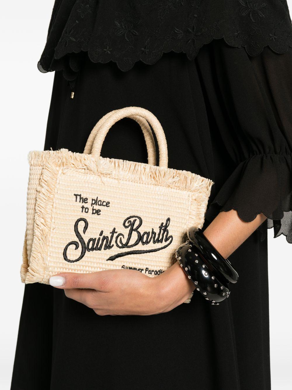 Borsa tote in paglia con cristalli VAMI009 00421L MC2 SAINT BARTH 