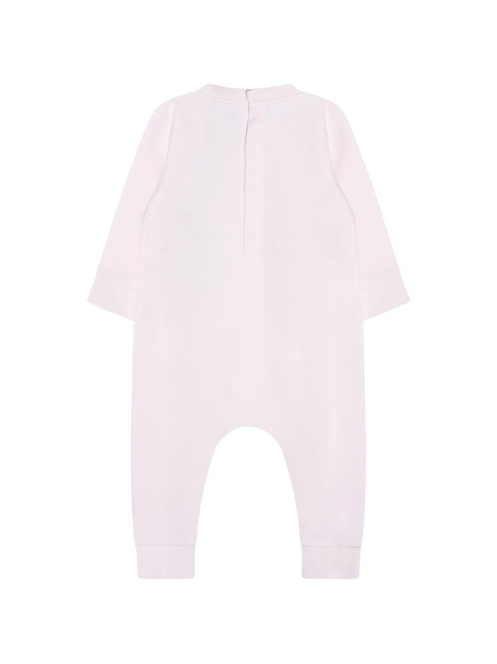 Tutina in cotone con logo L19518L0000489B9Y 503 MONCLER KIDS 