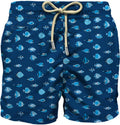 Boxer mare in poliestere riciclato con stampa