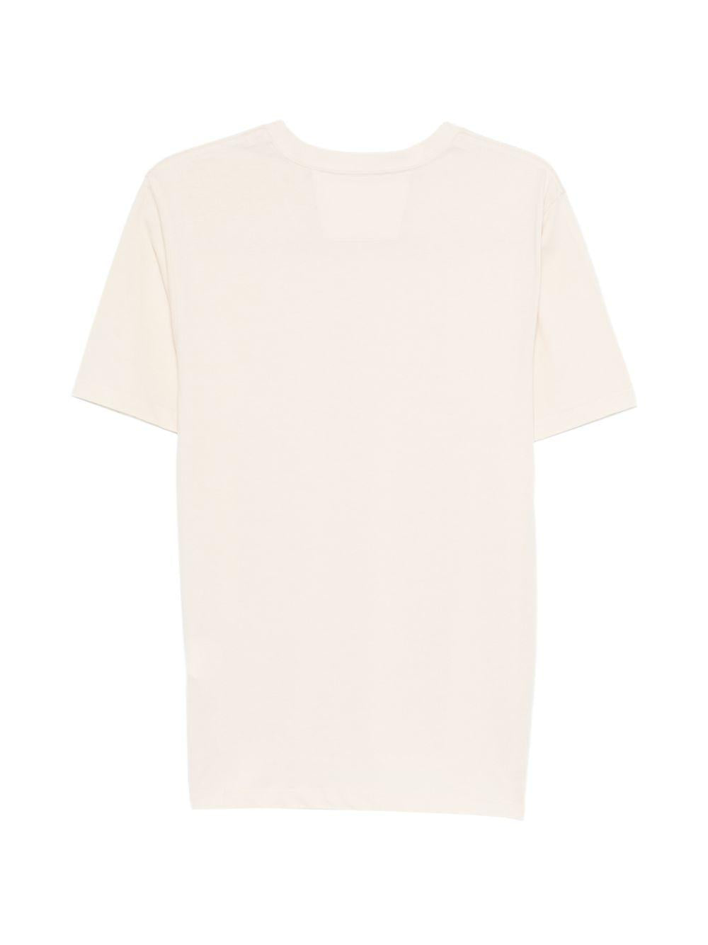 T-shirt in cotone con stampa logo 20CMTS084A005100W 114 CP COMPANY 