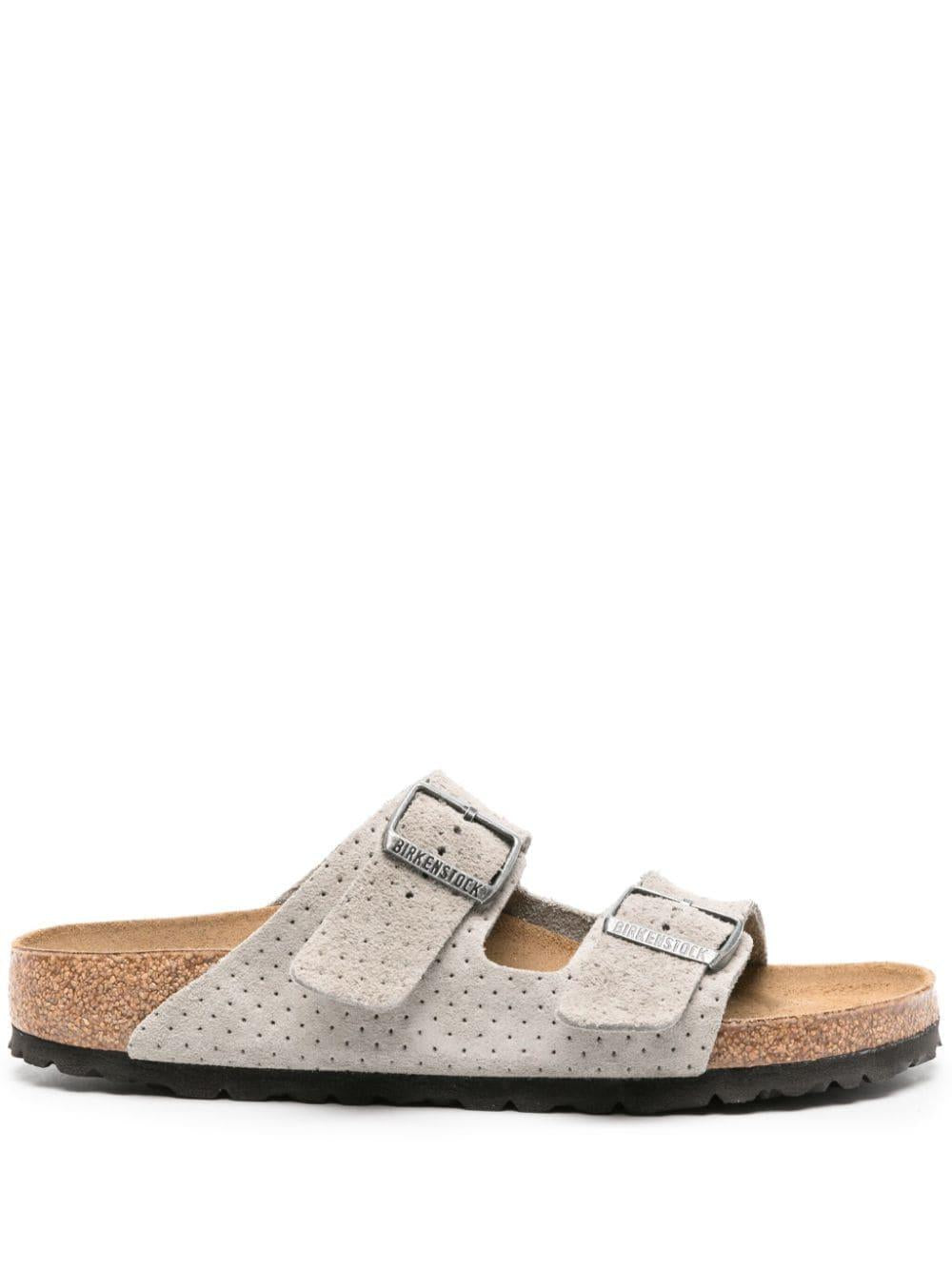 Sandalo Arizona grigio pelle scamosciata 1027019 STONECOIN BIRKENSTOCK 