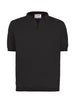 Polo slolan in maglia nera