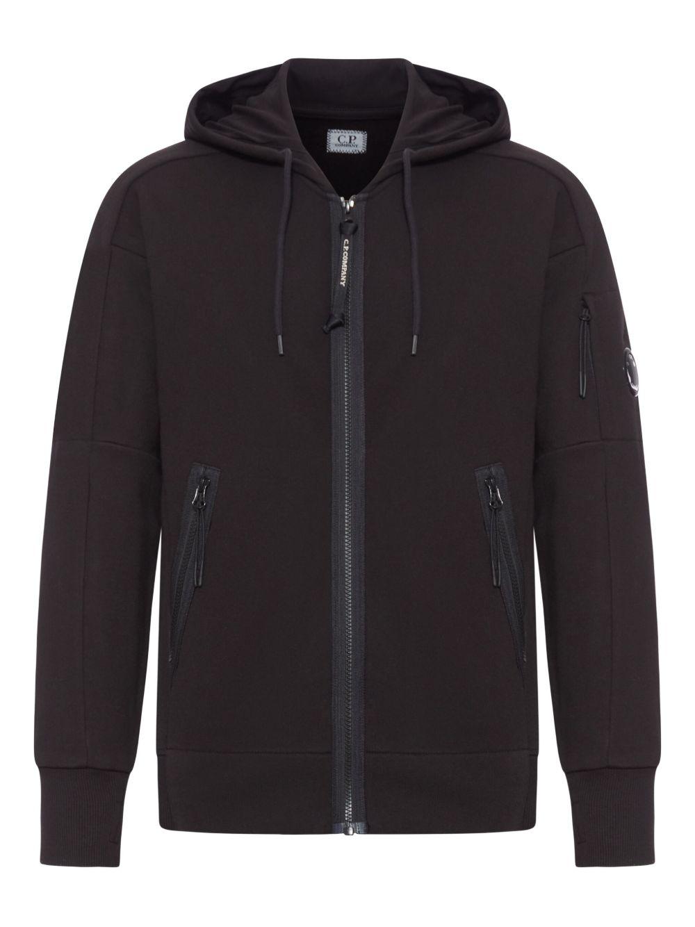 Felpa con Cappuccio e Chiusura Zip RCCMSS716A005086W 999 CP COMPANY 