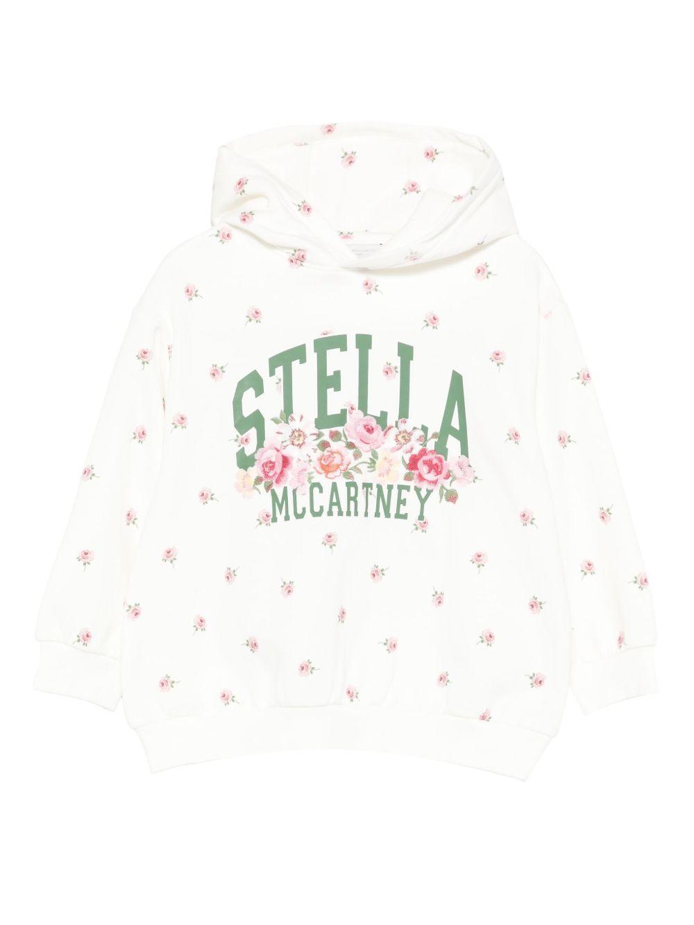 Top Bianco Opaco con Stampa a Fiori TX4C60Z3099 103MC STELLA MCCARTNEY KIDS 