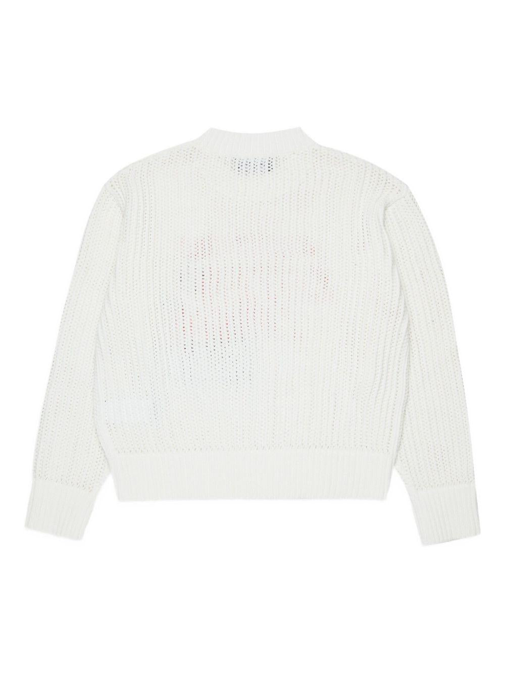 Maglione girocollo in cotone a maniche lunghe DQ3243D0AGR DQ100 DSQUARED KIDS 