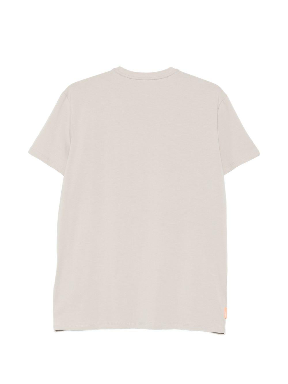 T-shirt in cotone girocollo con taschino 26200 85 RRD 