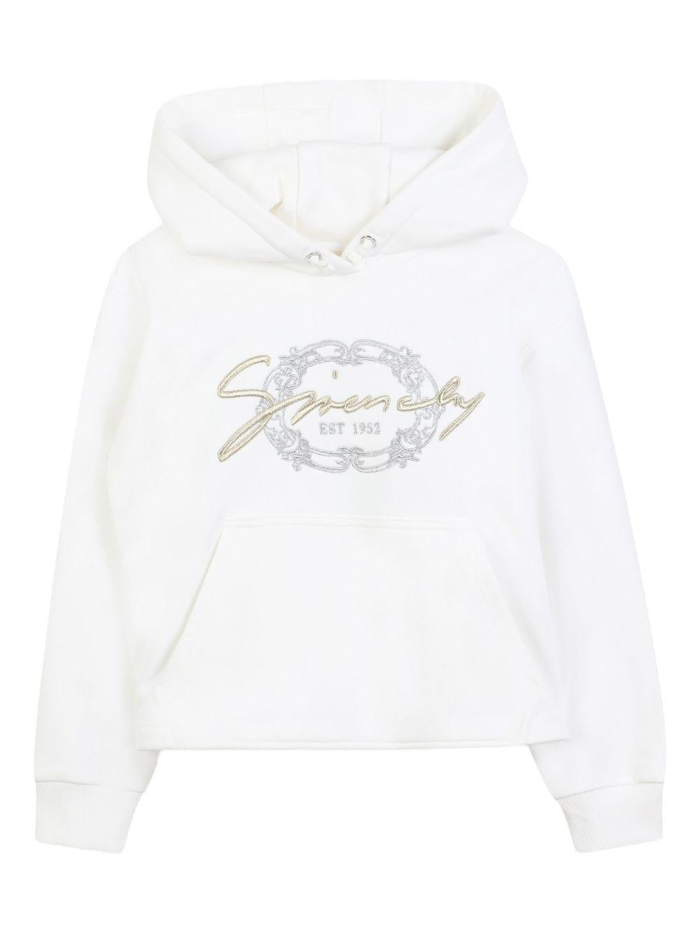 Felpa con Cappuccio e Dettaglio con Logo Frontale H30990 117 GIVENCHY KIDS 