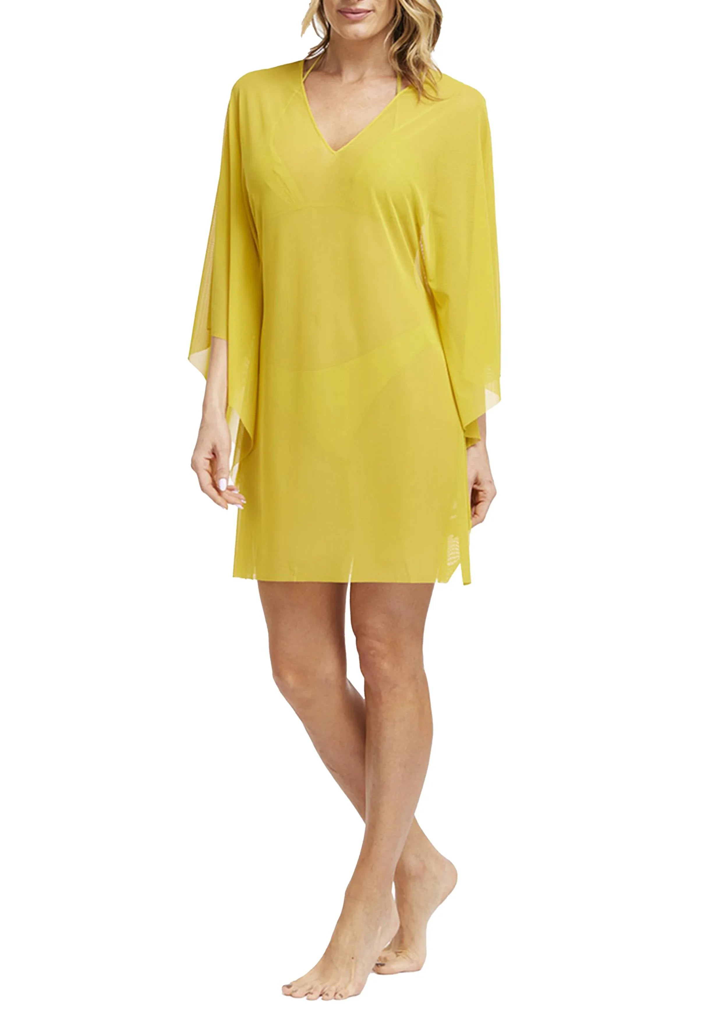 Kaftano spiaggia cedro: design semitrasparente da Fisico