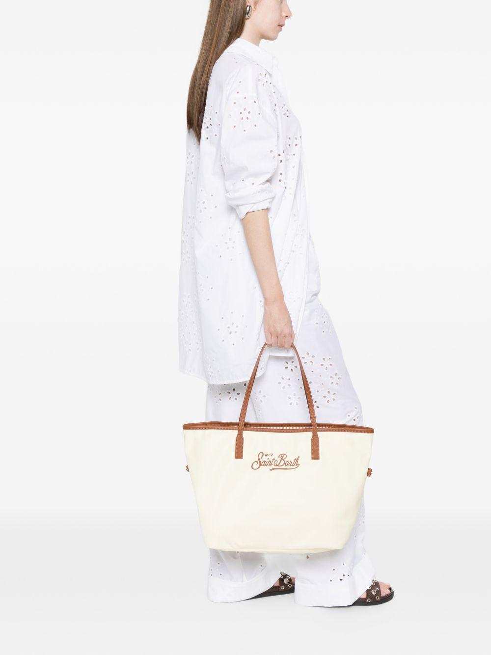Borsa shopper con logo ricamato CB0002 01818L MC2 SAINT BARTH 