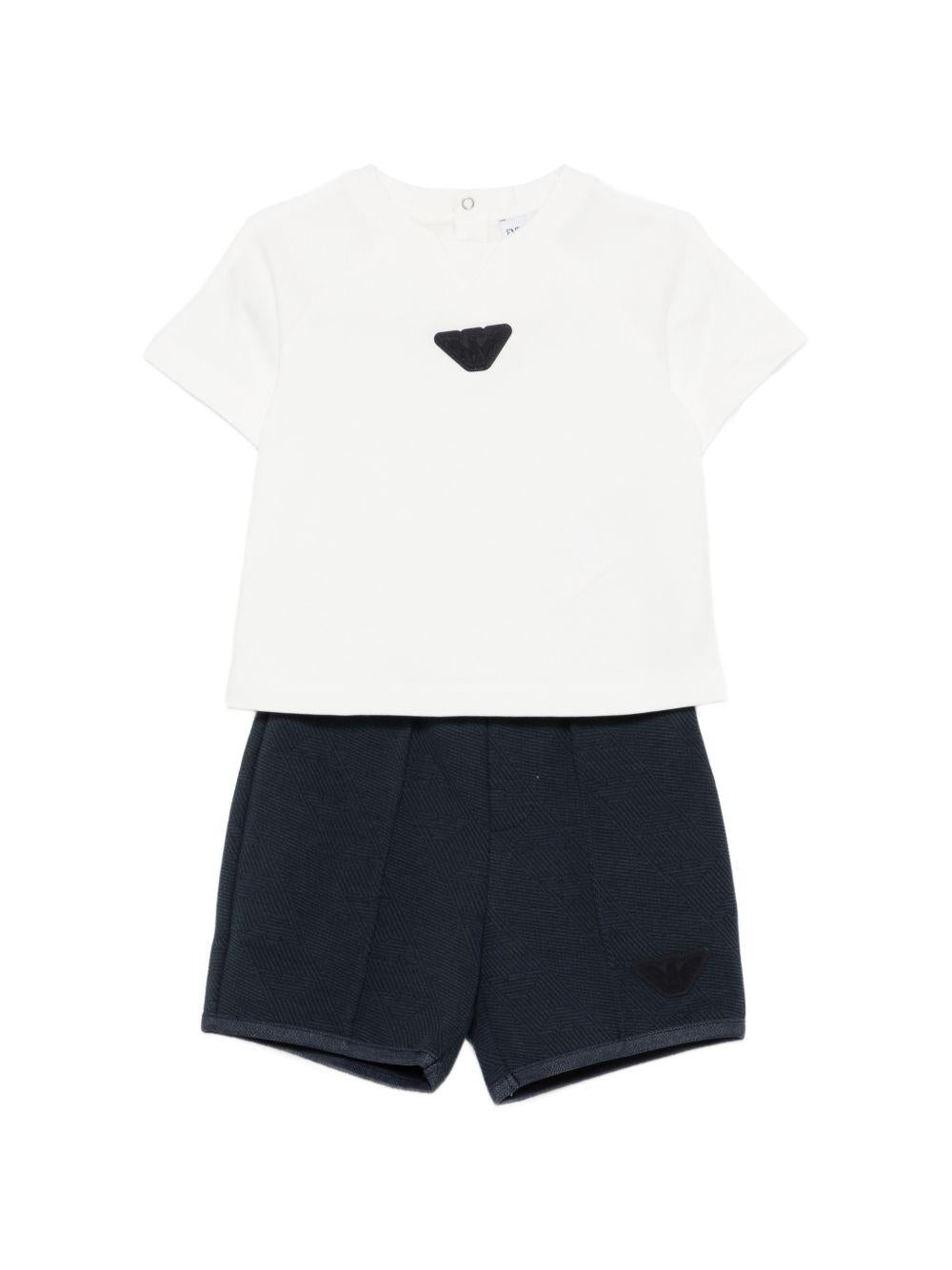 Completo t-shirt e shorts EB001622AF13715 MZ825 EMPORIO ARMANI KIDS 