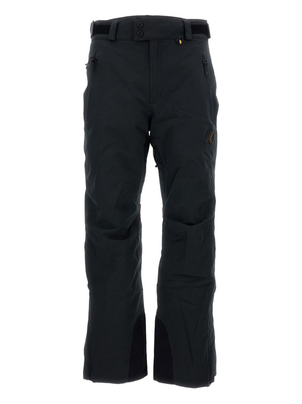 Pantaloni neri con logo e tasche con zip K6126VW USY K-WAY 
