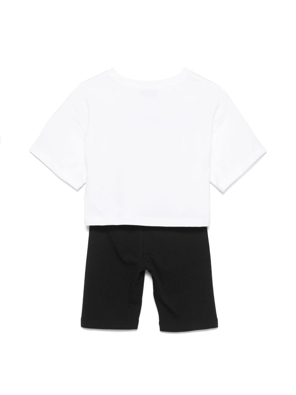 Completo bainco e nero teddy toy (2pz)