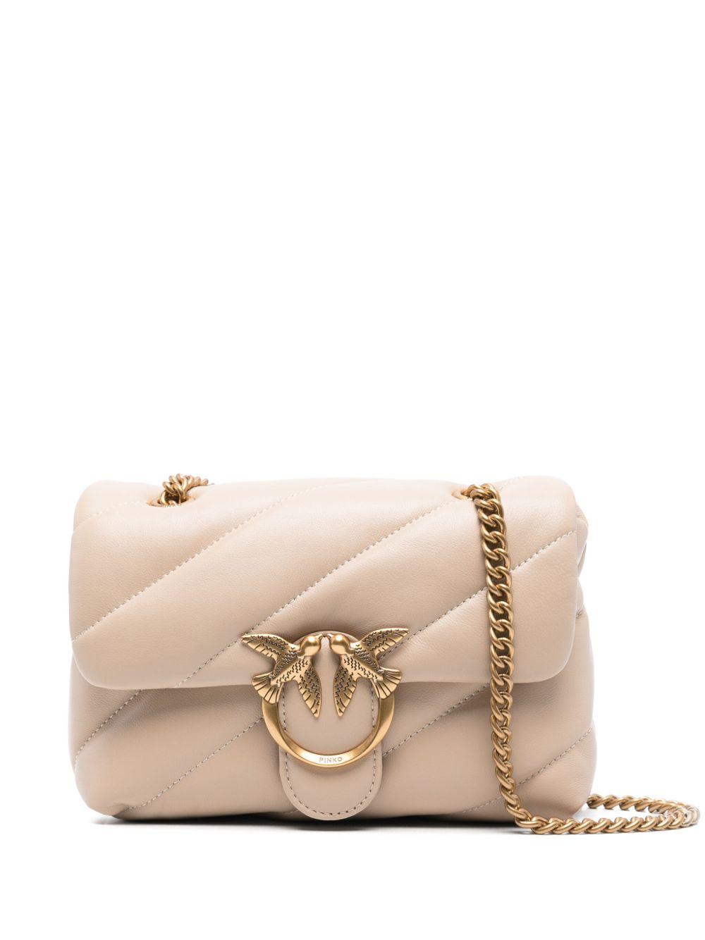 Borsa a tracolla trapuntata cipria 100039A0F2 C50Q PINKO 