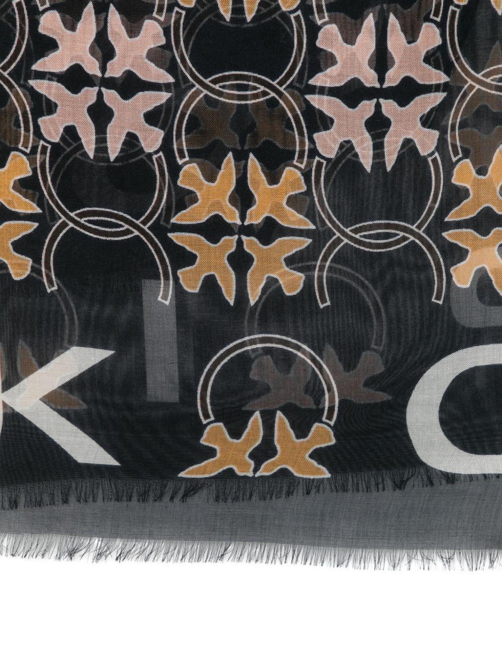 Foulard in modal con frange 106734A39P AZ5 PINKO 