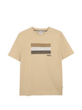 T-shirt con logo a righe