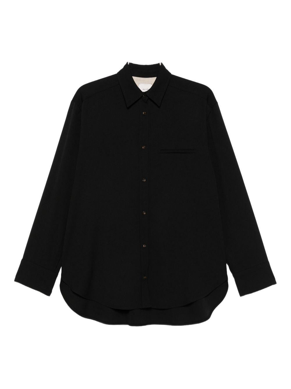 Camicia Abbottonata Nera 165820A5052 NR ALYSI 