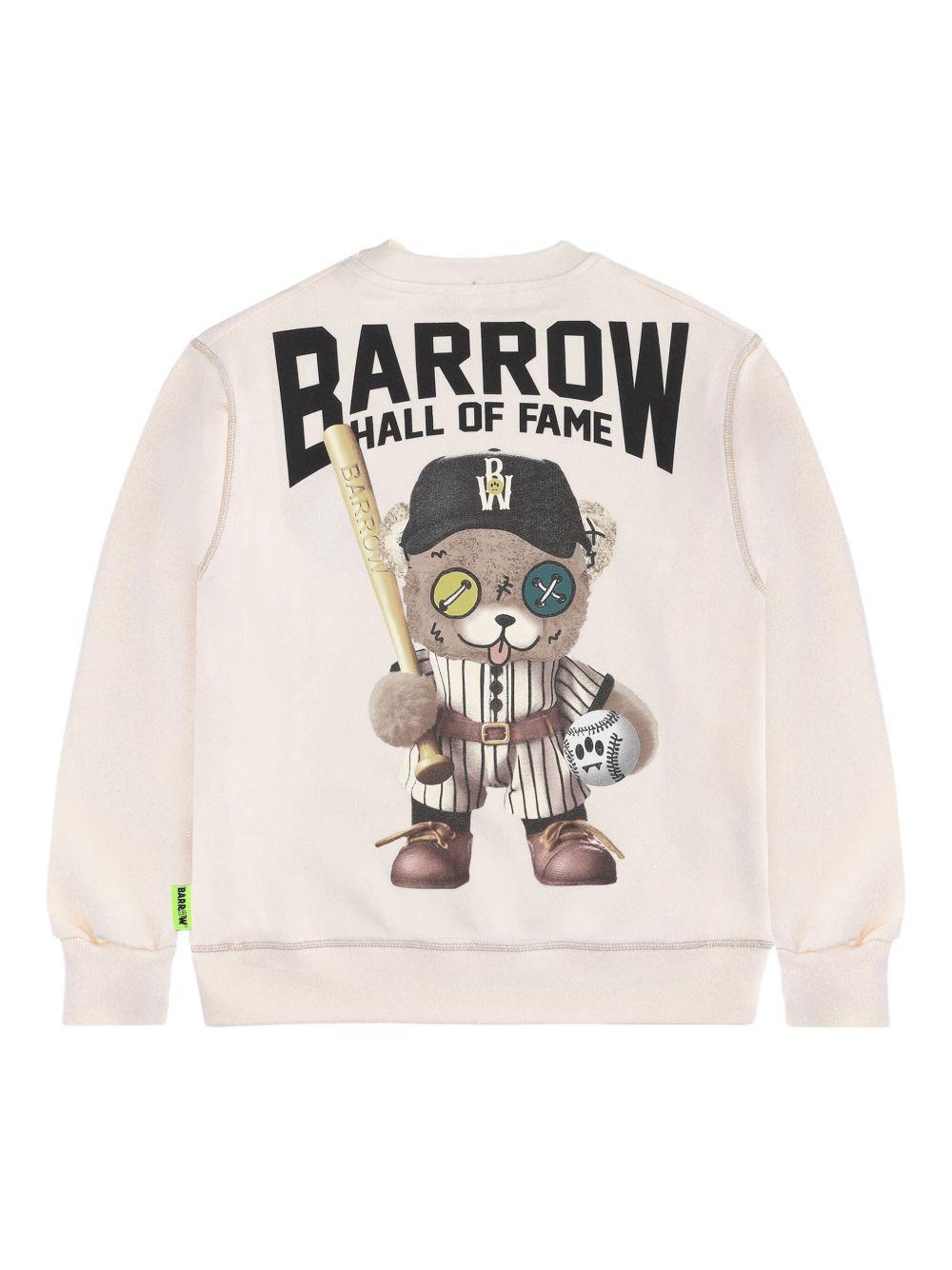 Felpa Ricamata con Girocollo F5BKJUSW082 013 BARROW KIDS 