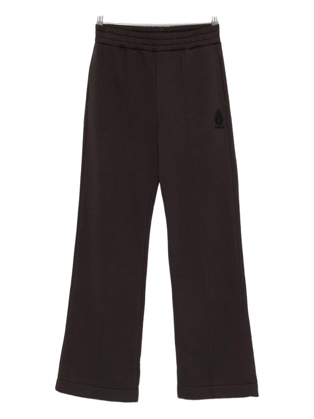 Pantaloni neri con vita elasticizzata DP831KF0234IT1DDD 999 DONDUP 