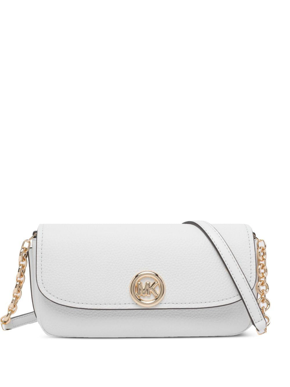 Borsa a spalla in pelle con tracolla a catena 32S6GY5C5L 085 MICHAEL KORS 