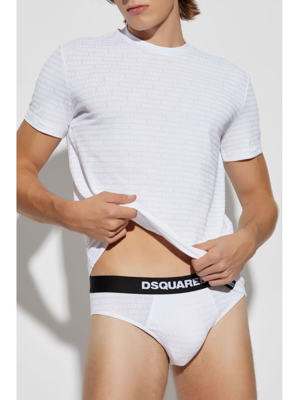 Set bianco logo all-over (2pz)